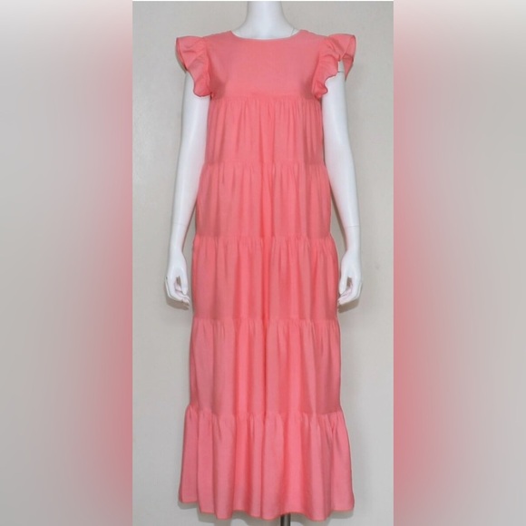 English factory Elegant Pink Maxi Dress - Picture 2 of 6